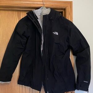The North Face Black and Gray HyVent Jacket